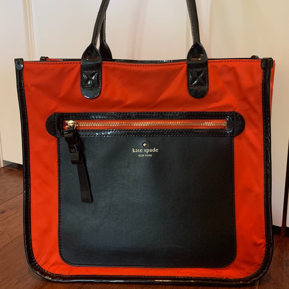 Kate Spade Orange & Black Tote